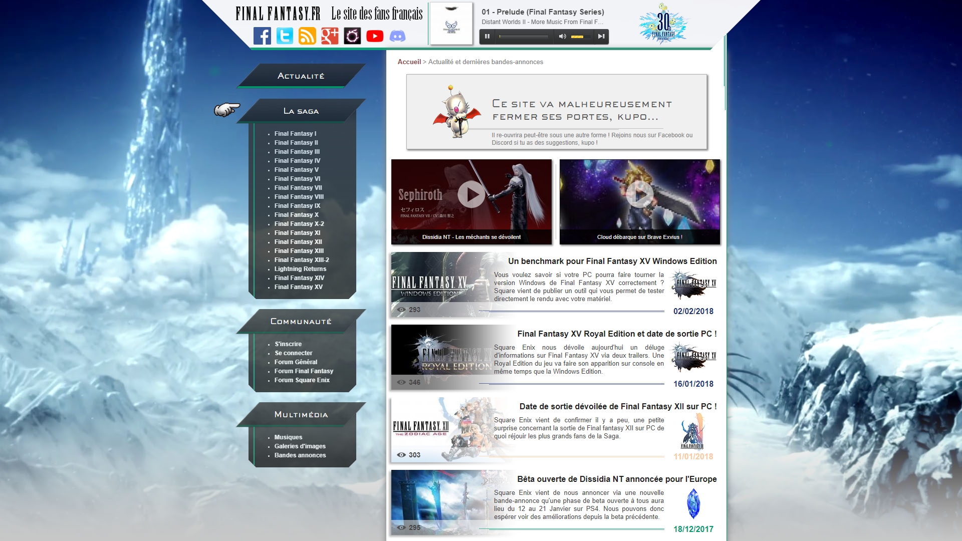 Capture d'ecran Final Fantasy