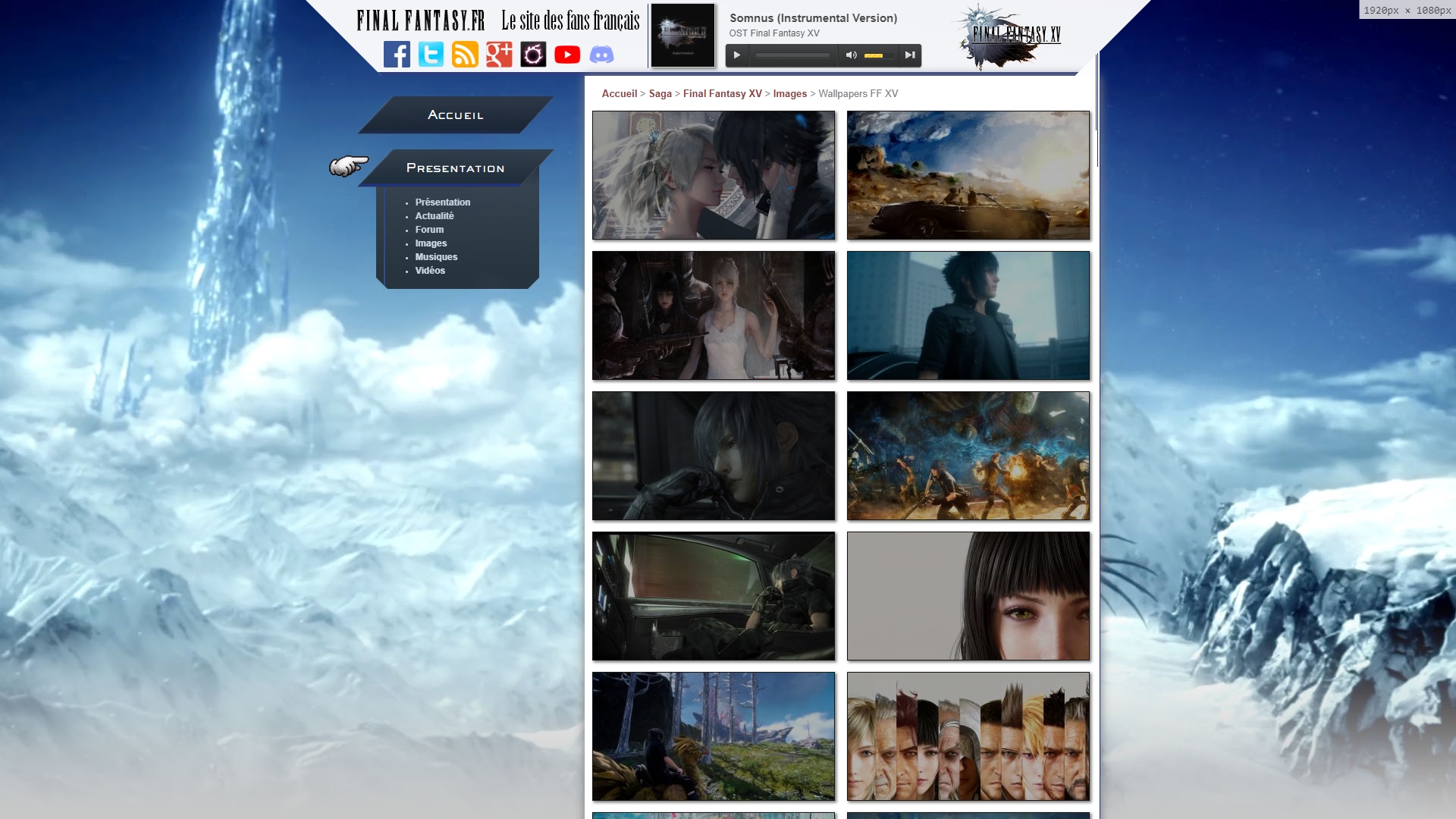 Capture d'ecran Final Fantasy
